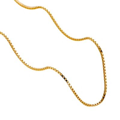 Posh Totty Designs Women's Yellow Gold Plated Box Chain Necklace