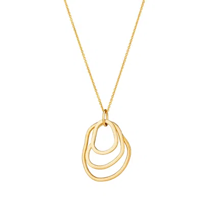 Posh Totty Designs Women's Yellow Gold Plated Fine Organic Family Necklace