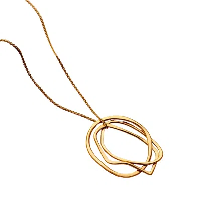 Posh Totty Designs Women's Yellow Gold Plated Fine Organic Russian Ring Necklace