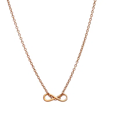 Posh Totty Designs Women's Yellow Gold Plated Mini Infinity Charm Necklace