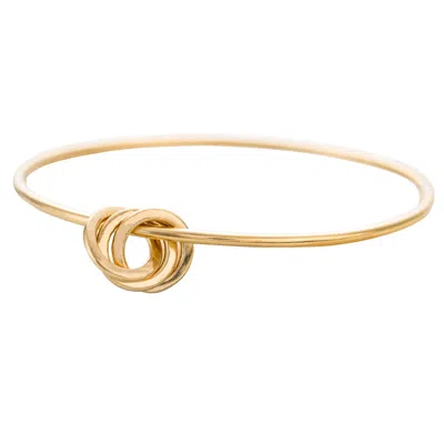 Posh Totty Designs Women's Yellow Gold Plated Russian Ring Charm Bangle