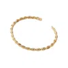 Posh Totty Designs Women's Yellow Gold Plated Twisted Cuff In Gold