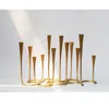 Posh Trading Company Gold Daisy Candle Stand In Gold