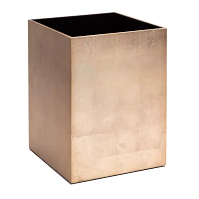 Posh Trading Company Gold Kensington Waste Basket - Champagne In Brown