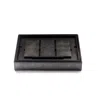 Posh Trading Company Grey Grand Matbox Silver Leaf - Stormy Sky In Black