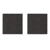 Posh Trading Company Grey Set Of Two Coasters - Faux Boa Charcoal In Multi
