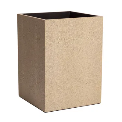 Posh Trading Company Neutrals Chelsea Waste Bin - Shagreen Natural