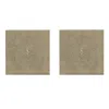 Posh Trading Company Neutrals Set Of Two Coasters - Faux Shagreen Natural In Brown