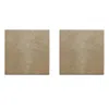 Posh Trading Company Neutrals Set Of Two Silver Leaf Coasters - Chic Matte Champagne