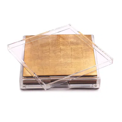 Posh Trading Company Placebox Clear Silver Leaf - Gold