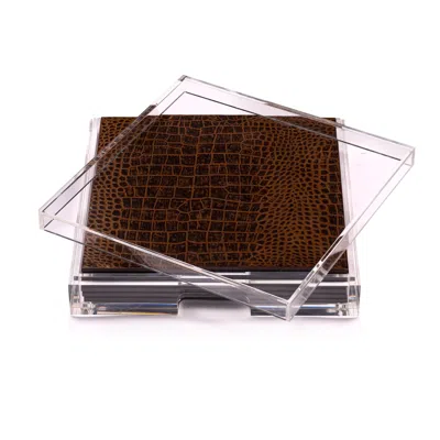 Posh Trading Company Red Placebox Clear - Vintage Croc