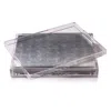 Posh Trading Company Servebox Clear Silver Leaf - Chic Matte Silver