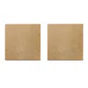 Posh Trading Company Set Of Two Silver Leaf Coasters - Chic Matte Gold In Nude