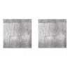 Posh Trading Company Set Of Two Silverleaf Coasters - Silver In Gray