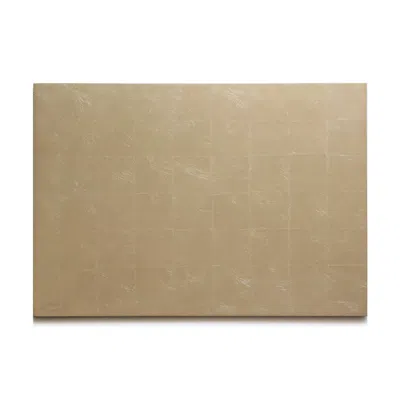 Posh Trading Company Yellow / Orange Set Of Two Silver Leaf Grand Placemat - Matte Champagne