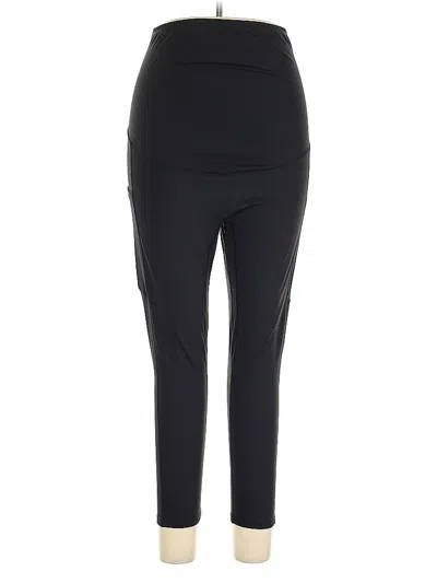 Pre-owned Poshdivah Active Pants In Black