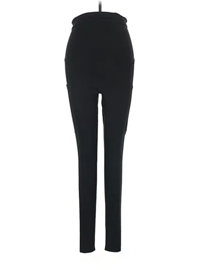 Pre-owned Poshdivah Active Pants In Black
