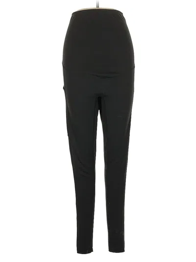 Pre-owned Poshdivah Active Pants In Black