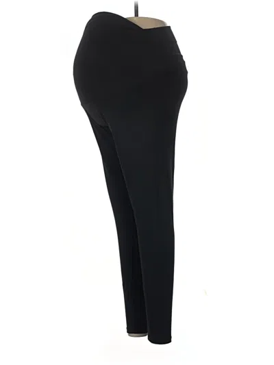 Pre-owned Poshdivah Active Pants In Black