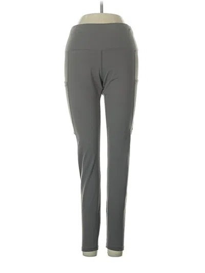 Pre-owned Poshdivah Active Pants In Gray