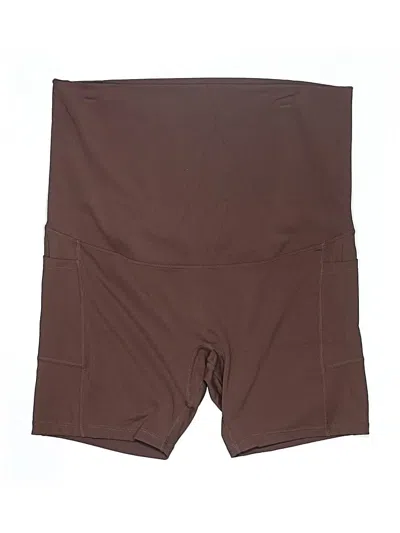 Pre-owned Poshdivah Athletic Shorts In Brown