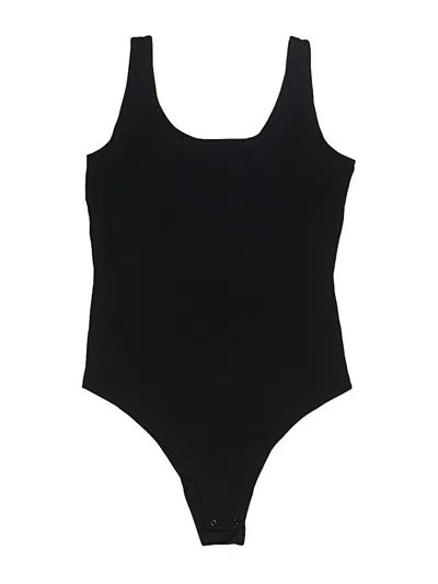 Pre-owned Poshdivah Bodysuit In Black