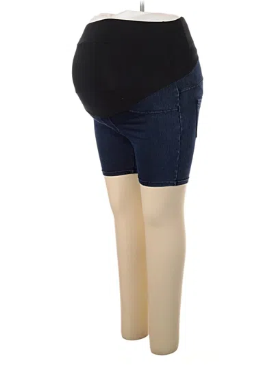 Pre-owned Poshdivah Denim Shorts In Blue