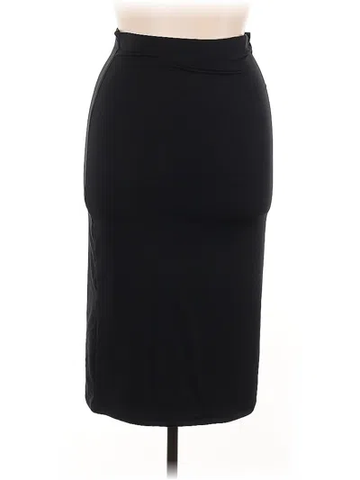 Pre-owned Poshdivah Formal Skirt In Black