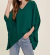 Poshture Finds Wishlist Oversized Boxy Woven Blouse In Green In Multi