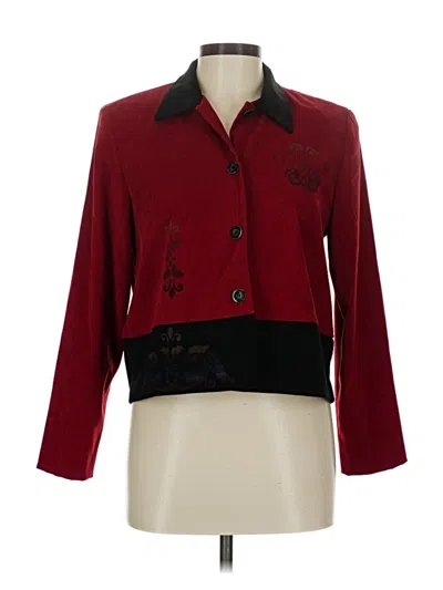 Pre-owned Positive Attitude Blazer Jacket In Red