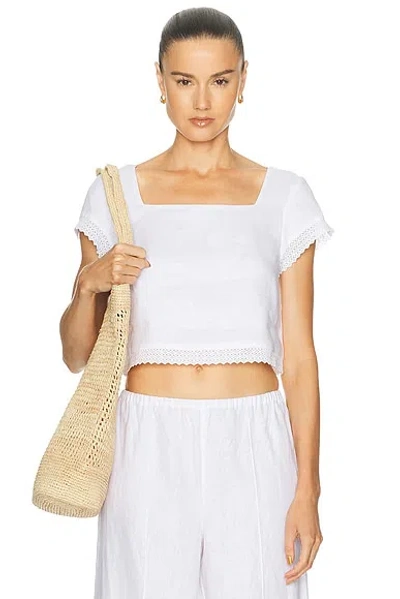 Posse Alfie Top In White