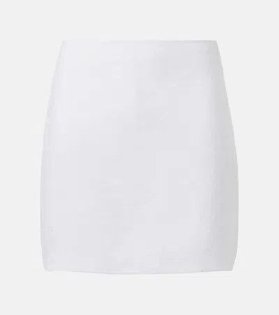 Posse Alice Linen Miniskirt In Ivory