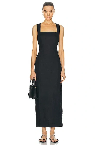 Posse Alice Midi Dress In Black