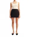 Posse Alice Linen Mini Skirt In Black