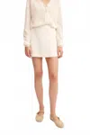 Posse Alice Mini Skirt In Ivory In Neutral