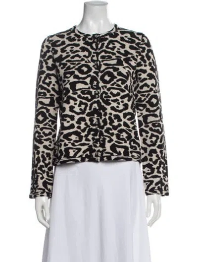 Pre-owned Posse Animal Print Crew Neck Sweater W/ Tags In Multi