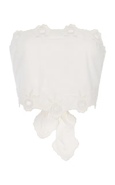 POSSE ANTONETTE COTTON TIE TOP
