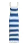 Posse Ari Striped Knit Maxi Dress In Multi
