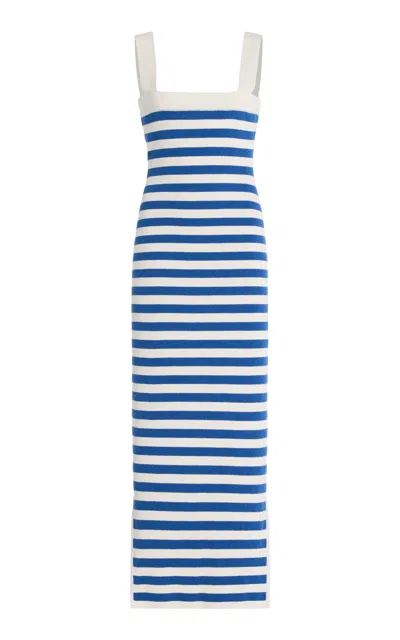 Posse Ari Striped Knit Maxi Dress In Multi