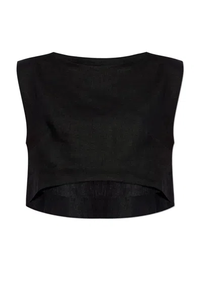 Posse Martina Crop Top In Black