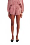 Posse Aurelia Classic Gingham Short In Red In Red