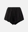 Posse Aurelia Cotton Shorts In Black