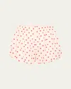 Posse Womens Petite Polka Dot Aurelia Polka-dot Puffball Woven Shorts Xs In Petite Polka Dot