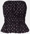 Posse Aurelia Polka-dot Top In Multi