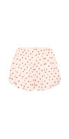 Posse Womens Petite Polka Dot Aurelia Polka-dot Puffball Woven Shorts Xs