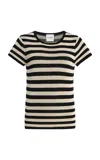 Posse Birdie Striped Knit T-shirt In Multi