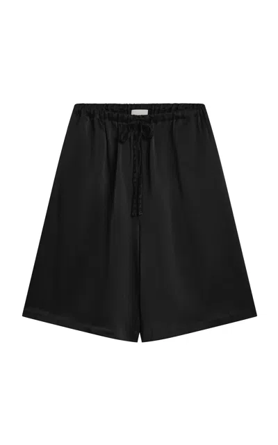 Posse Black Silk Shorts
