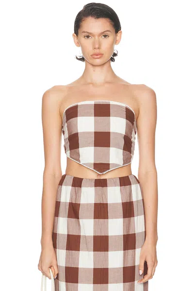 Posse Callie Tie Top In Brown