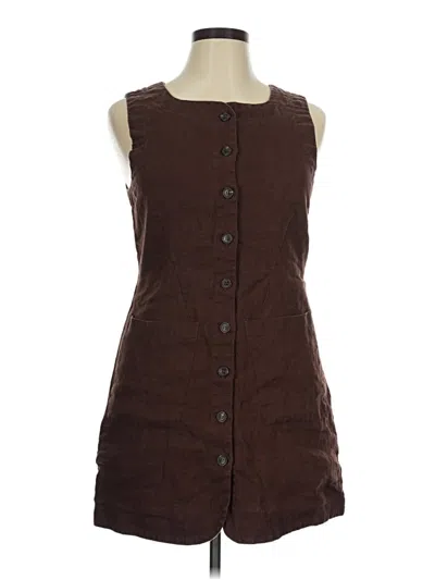 Pre-owned Posse Casual Dress In Brown