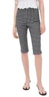 Posse Chiara Cropped Checked Cotton-blend Capri Pants In Multi